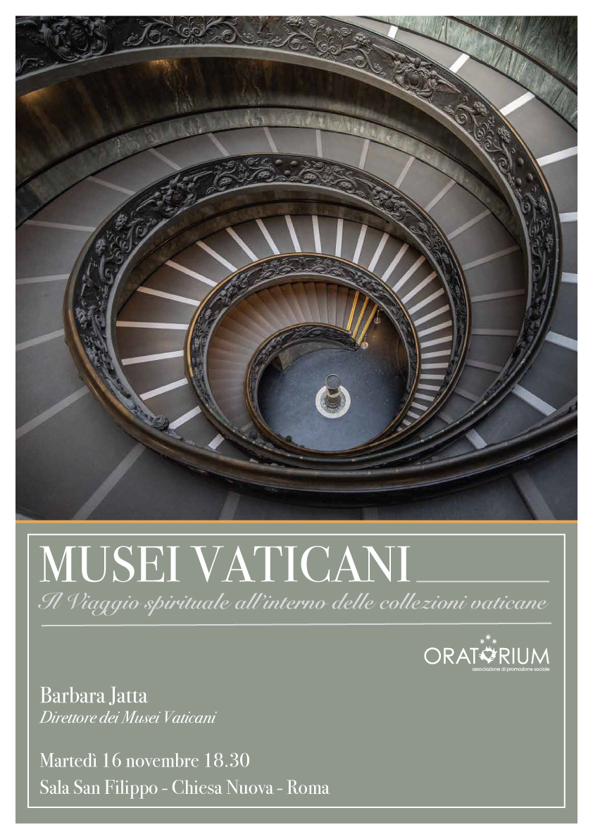 Martedì 16 novembre 18.30 – MUSEI VATICANI – Il Viaggio spirituale all’interno delle collezioni vaticane