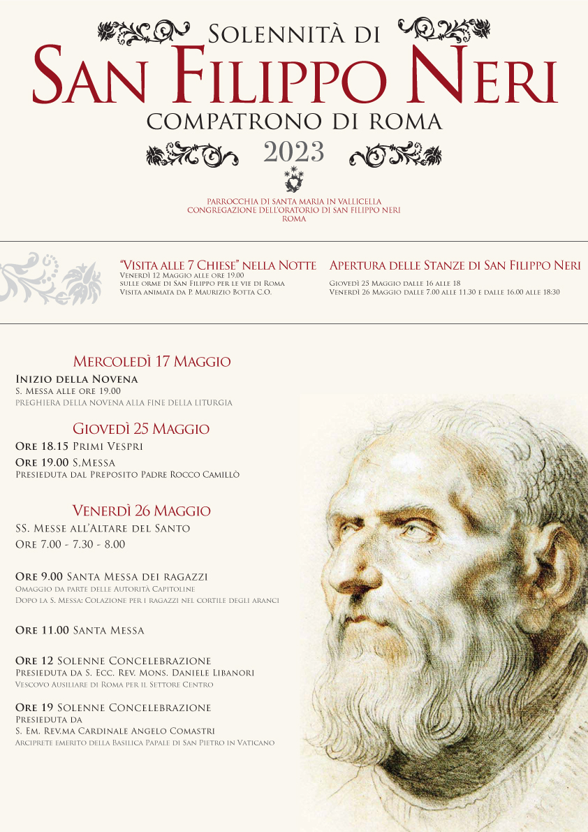 Solennità di San Filippo Neri 2023