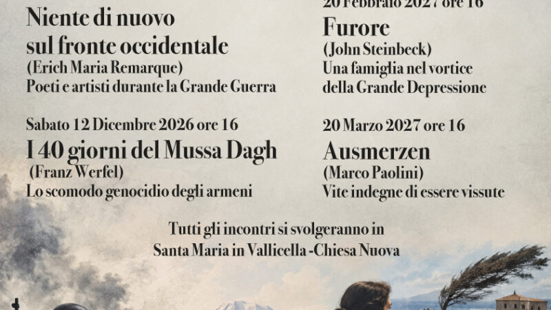 “5 passi nella storia”: un viaggio tra letteratura, memoria e coscienza